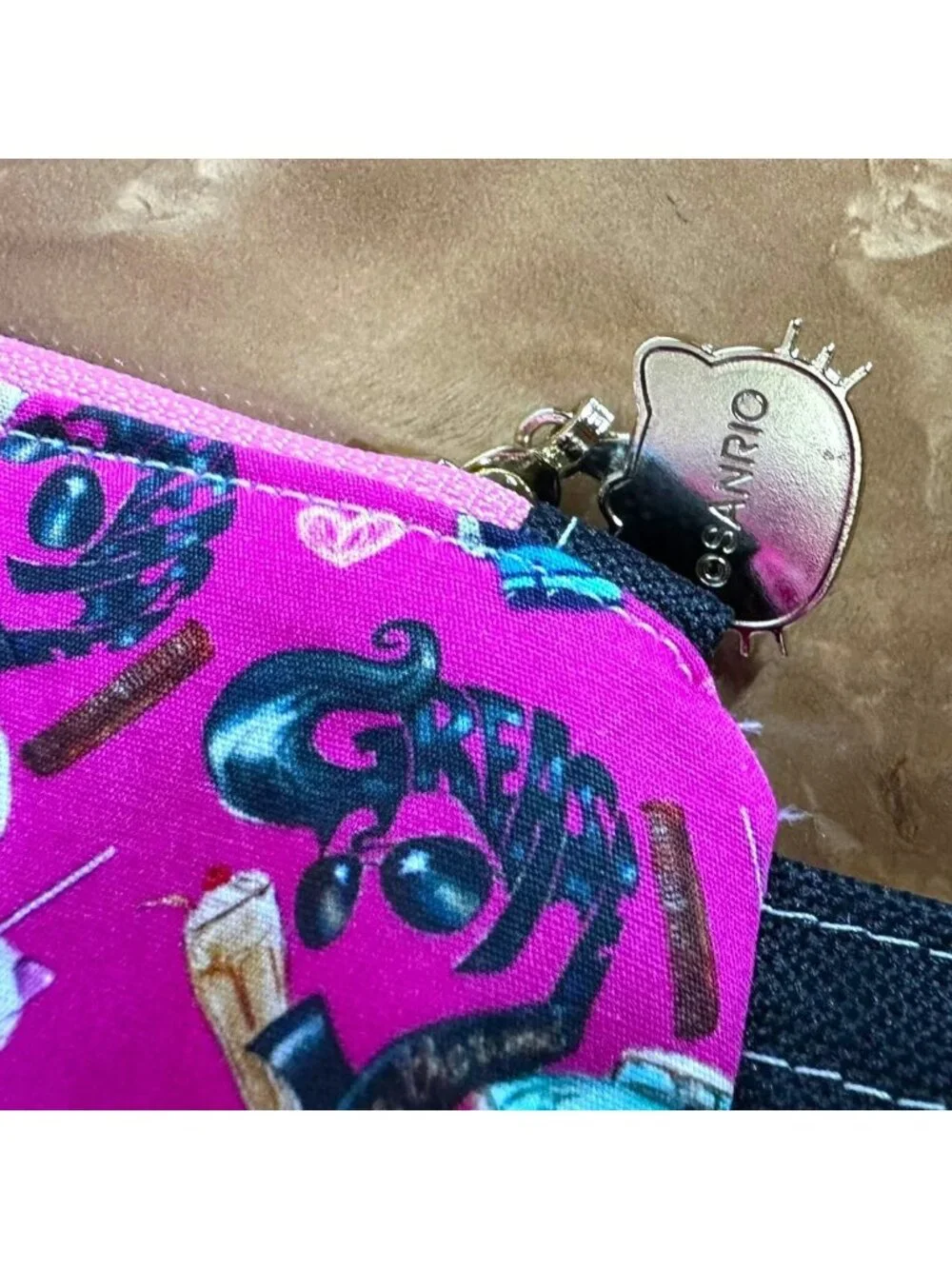 Hello Kitty x Grease Retro Rockabilly Wristlet Pouch Set Cotton Accessoy Lot